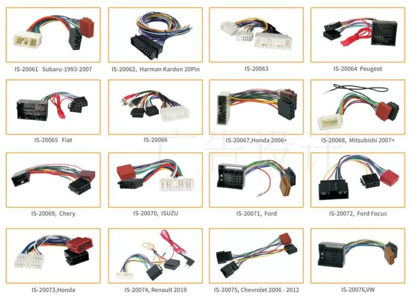 Automotive Wire Harness Manufacture Custom Car Audio Install Kits 20 Pin Harman Kardon ISO Wire Harness