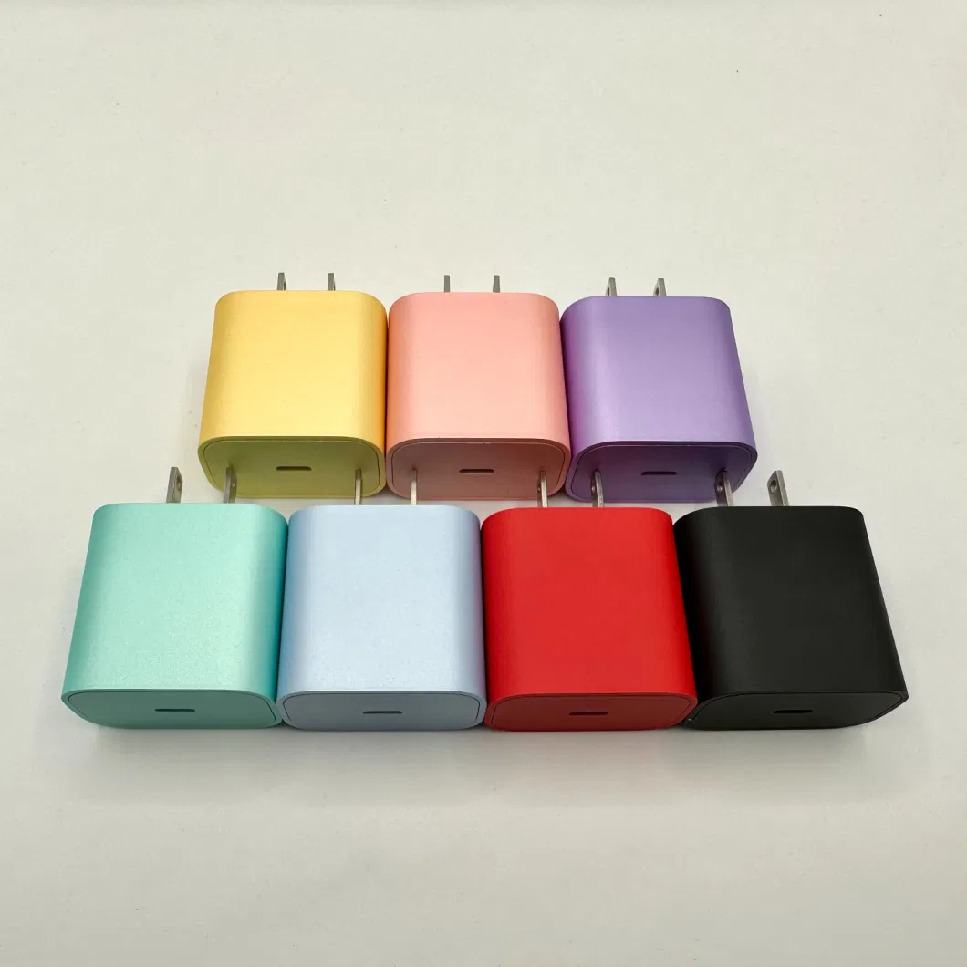 Wholesale Us Plug Color Charger 20W Fast Charger USB C Travel Charger Power Adapter Color Customize
