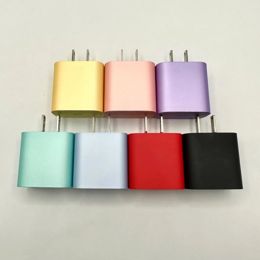 Wholesale Us Plug Color Charger 20W Fast Charger USB C Travel Charger Power Adapter Color Customize