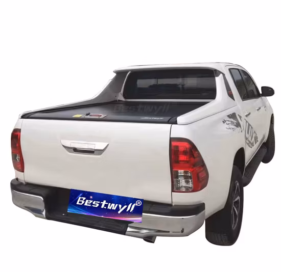 BESTWYLL Pickup Truck Bed Manual Box Retractable Tonneau Cover for 2015+ Toyota Hilux /Revo (Sr5 J Deck With Front Fence) K46A