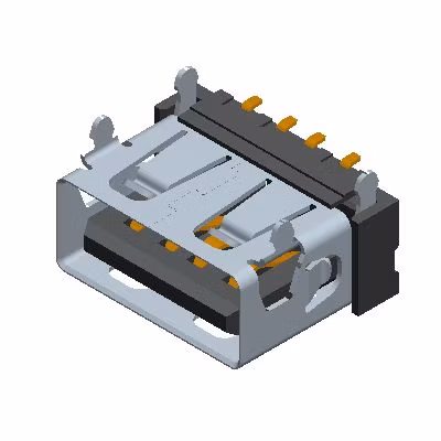 Mini USB Solder Connector on